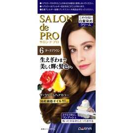Salon de Pro White Hair Dye The Cream Hair Color 6 Dark Brown [OTC Drug]