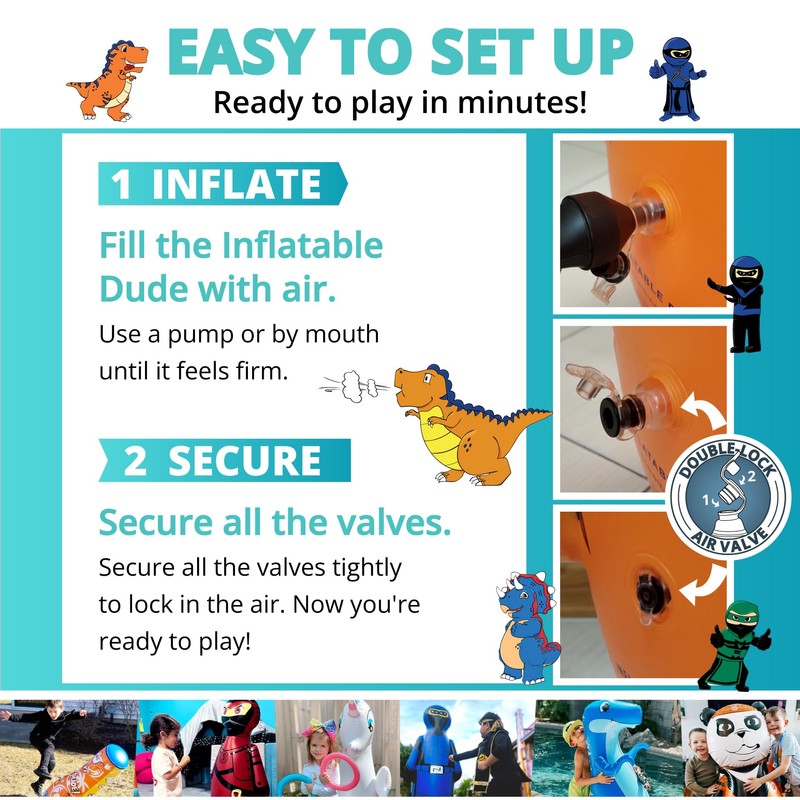 INFLATABLE DUDES Unicorn Toy 47 Inches- Kids Punching Bag| Already