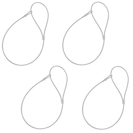 Xhziy Stainless Steel Adjustable Gate Latch Fence Gate Latch Pull String Cable Pull Latch Wood Fence Gate Latch Lock Pull Latch Gate Lock Rope Gate Pull Lock Latch Door Opener 4PCS