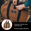 Nut Hugger Firewood Carrier Log Tote Bag, Waxed Canvas Wood