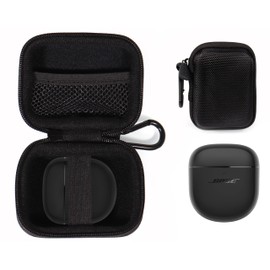 CaseSack Case for New Bose QuietComfort Ultra Wireless Noise Cancelling Earbuds, Bose QuietComfort Earbuds II Wireless Noise Cancelling in-Ear Headphones (Black)