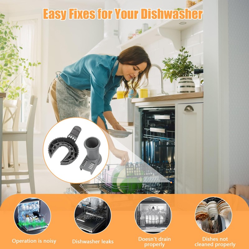 5304518968 Dishwasher Lower Spray Arm Support and 5304506518 Dishwasher Sewer