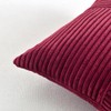 Fancy Homi 2 Packs Burgundy Lumbar Decorative Throw Pillow Covers