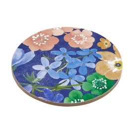 Maxwell & Williams Forget Me Not Round Cork Back Coaster 10cm Set of 4 Gift Boxed