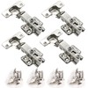 Kitchen Soft Close Cabinet Hinges, Kitchen Cabinet Frameless Hinges,4 Pcs