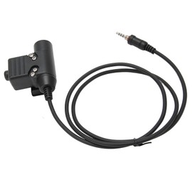 Walkie Talkie Headset Adapter Press Type Compact Safe Connection for Yaesu Vertex VX‑6R VX‑7R VX‑6E VX‑7E