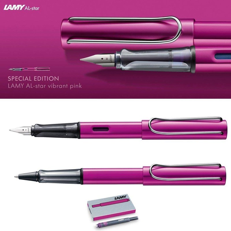 Lamy AL-star Vibrant Pink Fountain Pen, 2018 Special Edition -