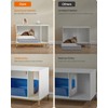 Feandrea Litter Box Enclosure, Modern Cat Litter Box Furniture Hidden,