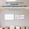 1000W Touch Light Switch No WiFi,4.65 × 2.83 × 1.34
