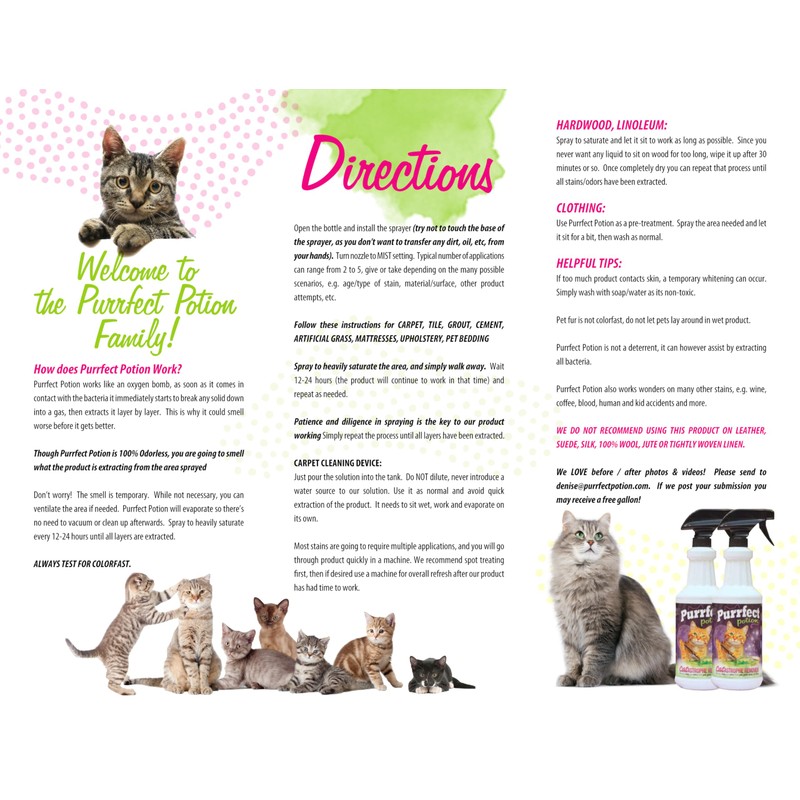 Purrfect Potion - CATastrophe Remover (One Gallon Refill)