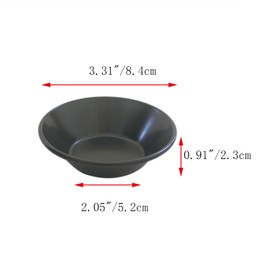 Proshopping 3 Inch Tart Pan, Carbon Steel Pastel De Nata Tins, Nonstick Egg Tart Molds, Mini Round Quiche and Pie Pan for Tartlet, Cupcake, Pudding, Muffin Baking - 8Pcs, Black