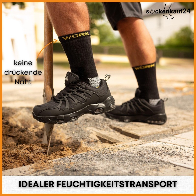 Men's Work Socks (10 or 20 Pairs) Work Socks, Cotton