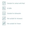 Mepal Modula Storage Container Set, 425 ml, Plastic Container with