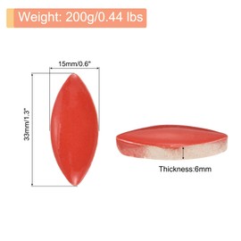 MECCANIXITY 200g Ceramic Mosaic Tiles for Crafts Bulk, Flower Red Ceramic Tiles for Mosaic Kits Garden Stepping Stone Cup Mat