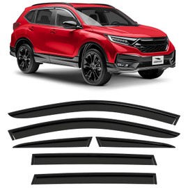 Voron Glass Tape-on Extra Durable Rain Guards for Honda CR-V 2017-2022, Window Deflectors, Vent Window Visors, 6 Pieces - 100437