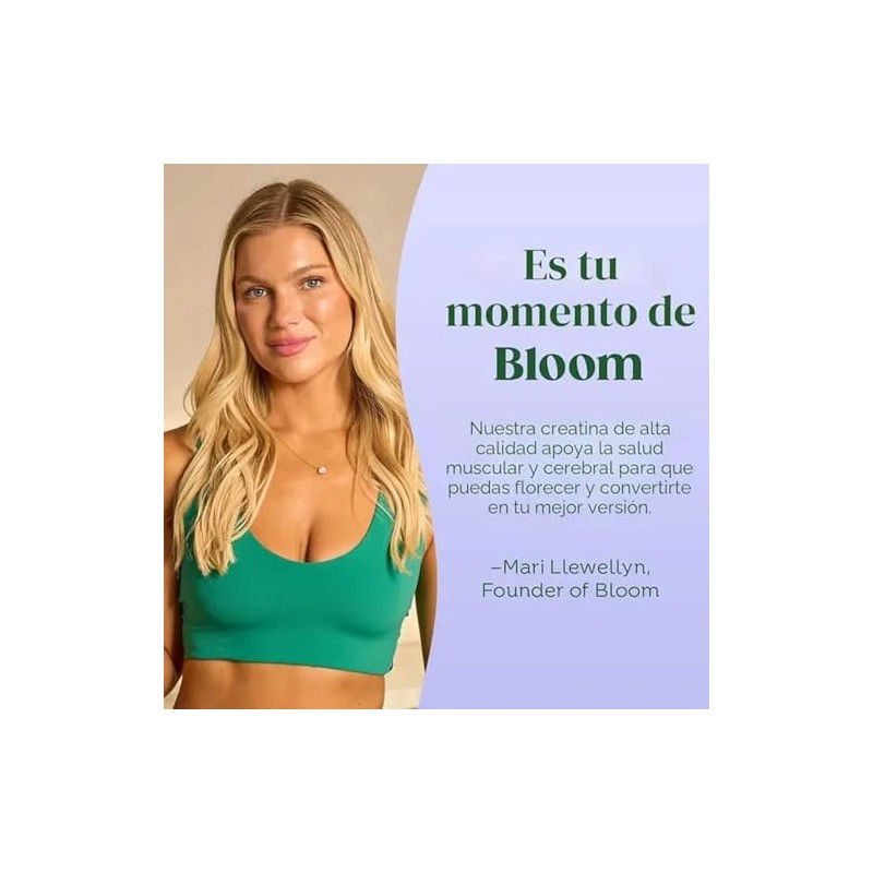 Bloom Nutrition Pre Workout | Alta Energía Natural Sin Azúcar