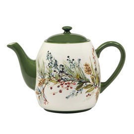 Certified International Winters Forest Teapot, 36 oz.,