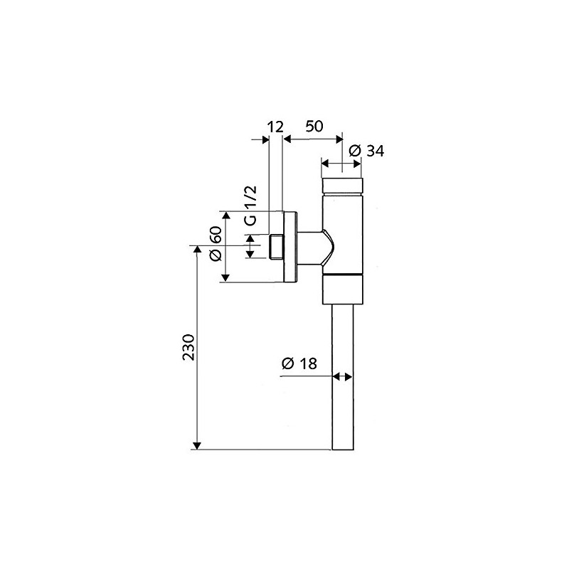 Schell Schellomat Basic 024760699 Urinal Flush Valve 1/2 Inch with