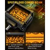 NAOEVO 4 Inch LED Pod Lights, Spot Flood Amber LED