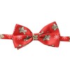Komonee Christmas Bow Tie Red Gingerbread Xmas Colourful Novelty Funny