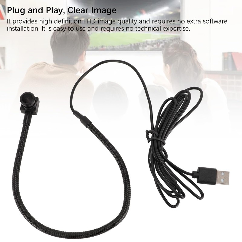 2MP USB Center Webcam, 1080P FHD Middle Screen Webcam, Fixed