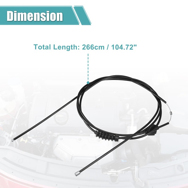Motoforti Bonnet Release Cable Fits Volvo XC60 2010-2016 No. 31297545
