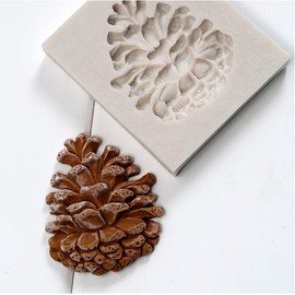 Cestony Cestony 2Pcs Christmas Echinacea Pinecone Silicone Molds for DIY Cake Fondant Biscuit Cookies Soap Sugar Pudding Chocolate Hard Candies Dessert Candle Decor