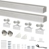 DIYHD 96" Ceiling Mount Bypass Pocket Sliding Hardware Raw Material