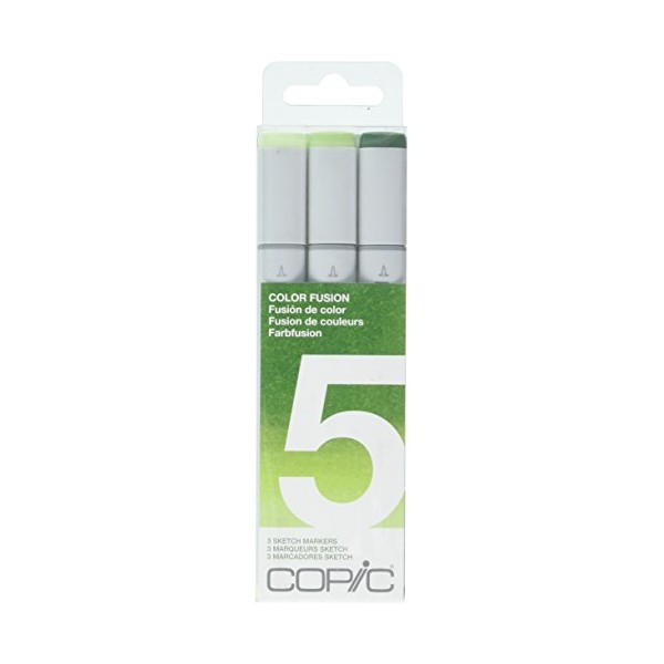 Copic Marker Sketch Color Fusion Markers, CSCF 5, 3-Pack