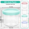 Starvortex Pack of 16 Small Tins with Lids Plastic, 300