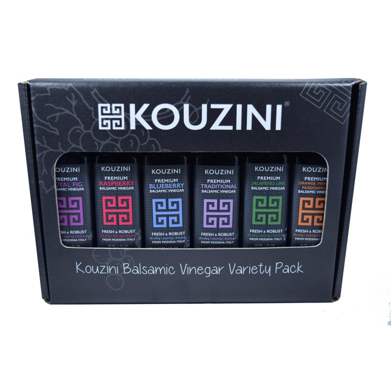 Kouzini Ultra Premium Balsamic Vinegar, 60ml 6 pack Aged Balsamic