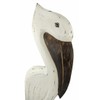 Things2Die4 White Wood Coastal Pelican Perched On Nautical Piling Wall