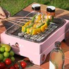Charcoal Grill Single Use Compact Detachable Stainless Steel Portable Barbecue
