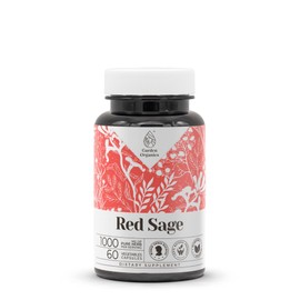 Garden Organics Red Sage 60 Capsules | High-Potency Herbal Dietary Supplements | Made with Vegetable Capsules and Red Sage (Dan Shen, Salvia Miltiorrhiza) Dried Root (60 Count)