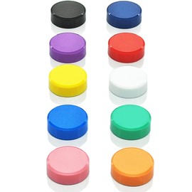 ZDZBLX Fridge Magnets, 10 Pack 10 Colors Magnets for Whiteboards, Strong Magnet, Colorful Mini Small Magnets, Round Cute Magnets for Crafts, Magnetic Whiteboard, Kitchen, Office, School (Assorted)