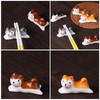 MAGICLULU 4 Pack Shiba Inu Chopstick Rest, Cute Dog Holder