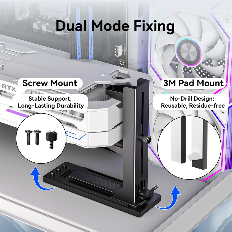 GPU Support Bracket, GSCOLER Dual Mode Graphics Card Support, 35-120mm