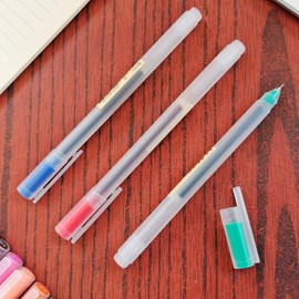 Minimalist Japanese Style Colorful Gel Pens 0.38mm Ultra Fine Point,Cute 12 Colors For Drawing, Coloring,Journaling, Note-Taking (WINYOOD-230)