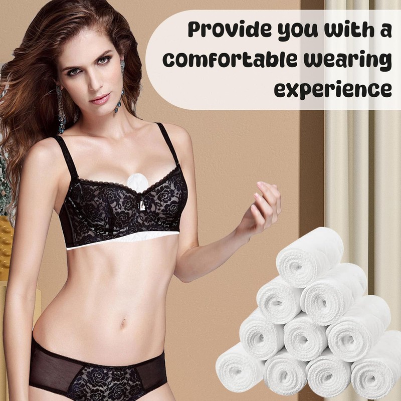 UptVin Pack of 10 Reusable Bra Inserts Cotton, Bra Inserts