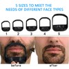 5Pcs Professional Beard Shaping Template Durable Beard Guide Shaper Ergonomic