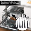 DINYWOW 20-Pieces Black Silverware Sets for 4,Black Handle Stainless Steel
