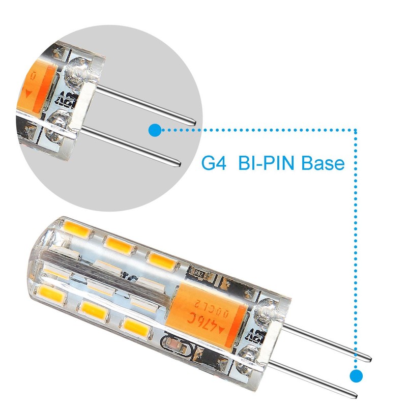 Rayhoo 10pcs G4 LED Bulbs JC Bi-Pin Base Lights 1.5W