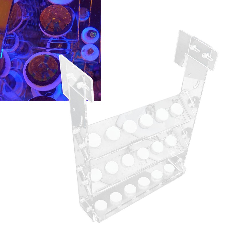 Coral Frag Rack Clear Acrylic Vertical 3 Layer Hanging Coral