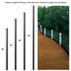 Deck Balusters, 26 Inch, Straight Flat Baluster, Black, Metal Deck
