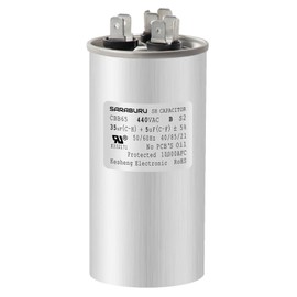 SARABURU 35+5 uF 35/5 MFD ±5% 370V/440VAC Dual Run Start AC Capacitor CBB65 Air Conditioner Capacitor for Unit Fan Motor Start, Heat Pump, Condenser Straight Cool, AC Motor, Condenser Fan, Compressor