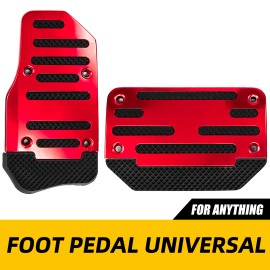 Unbranded Universal Non-Slip Automatic Gas Brake Foot Pedal Pad Cover Car Accessories Kit