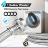 Premium Stainless Steel Washing Machine Hoses Universal Fit to All