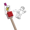 IQ LEGO Pack of 12 Colouring Pencils with Pencil Topper