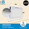 Simply 20x30x1 Air Filter, Merv 8, 6 Pack, For Home