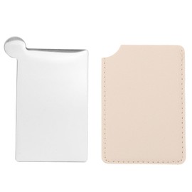 Beavorty Foundation Palette Mini Makeup Palette Make up Mixing Palette Makeup Mixing Palette Foundation Mixing Palette Makeup Tray Palette Makeup Blending Tray Stainless Steel Silver